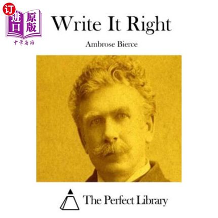 海外直订Write It Right 写对了
