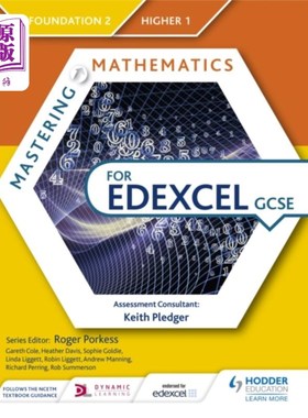 海外直订Mastering Mathematics for Edexcel GCSE: Foundati... 掌握Edexcel GCSE数学基础2/高级1