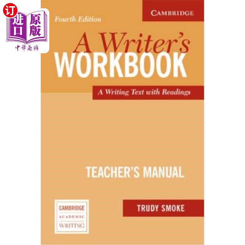 海外直订A Writer's Workbook Teacher's Manual: An Interactive Writing Text 写作练习册教师手册：互动写作文本