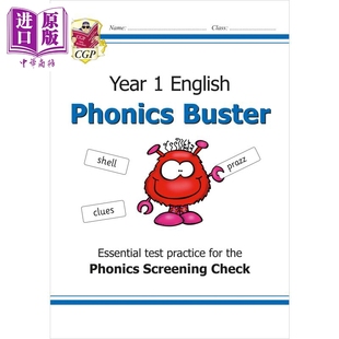 Phonics the 英国CGP English 预售 Year Buster KS1 Check Screening for 中商原版