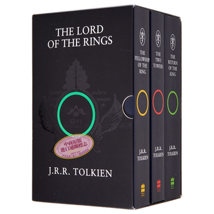 【中商原版】指环王 英文原版小说 The Lord of Rings 魔戒三部曲 护戒同盟+双塔奇兵+王者归来 托尔金科幻经典书籍