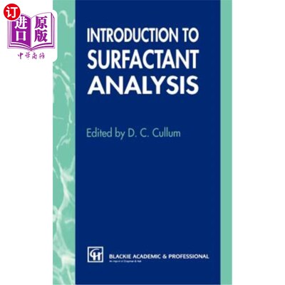 海外直订Introduction to Surfactant Analysis 表面活性剂分析简介
