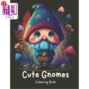 for Gnome Fantasy 海外直订Cute Kids 孩子们 Book 侏儒涂色书 Coloring 幻想涂色之旅 可爱 Journey