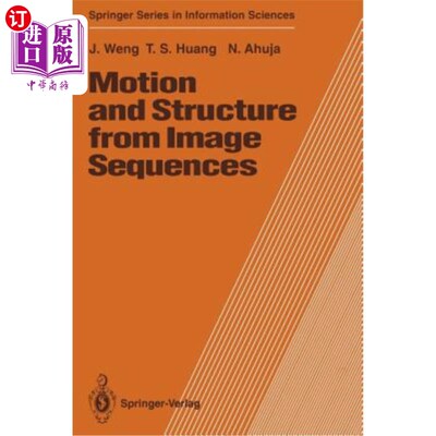 海外直订Motion and Structure from Image Sequences 图像序列中的运动和结构