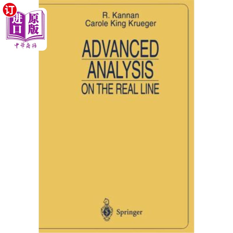 海外直订Advanced Analysis: On the Real Line 高级分析：在线