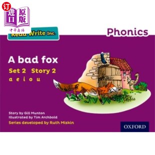 Storybook Write Set 海外直订Read ... 紫色套装 Phonics Write公司拼读 Inc. 2故事书2一只坏狐狸 Purple Read