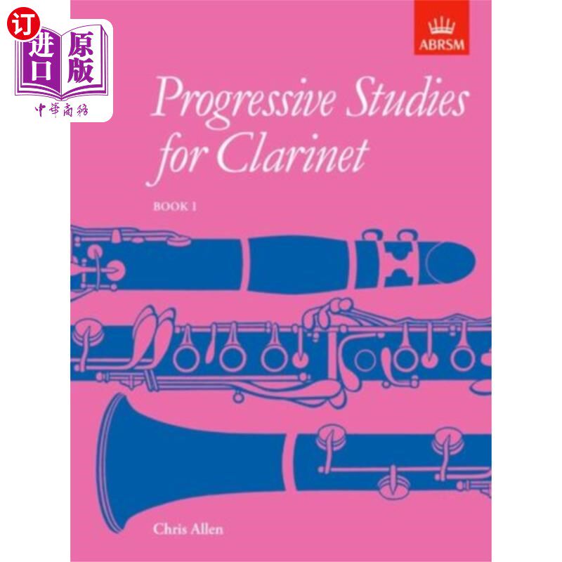 海外直订Progressive Studies for Clarinet, Book 1 单簧管进步研究，1