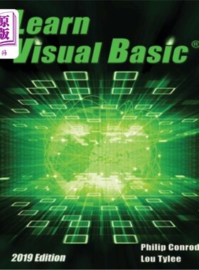 海外直订Learn Visual Basic 2019 Edition: A Step-By-Step Programming Tutorial 学习Visual Basic 2019版：一个循序渐进