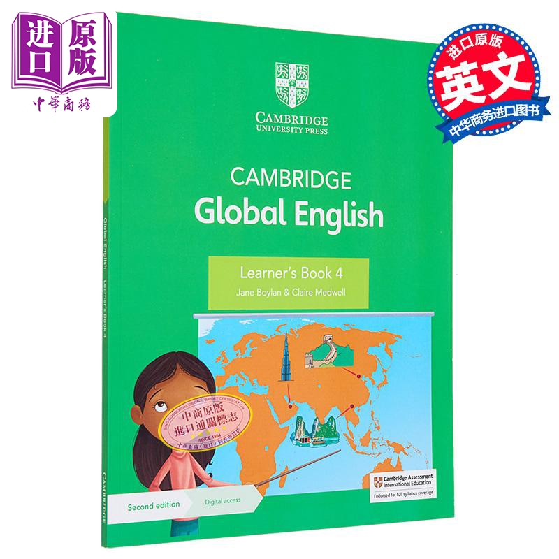 Cambridge Global English Learners Book 4 Primary ESL 剑桥全球英语学习第4册 剑桥小学英语 带数字访问1年【中商原版】