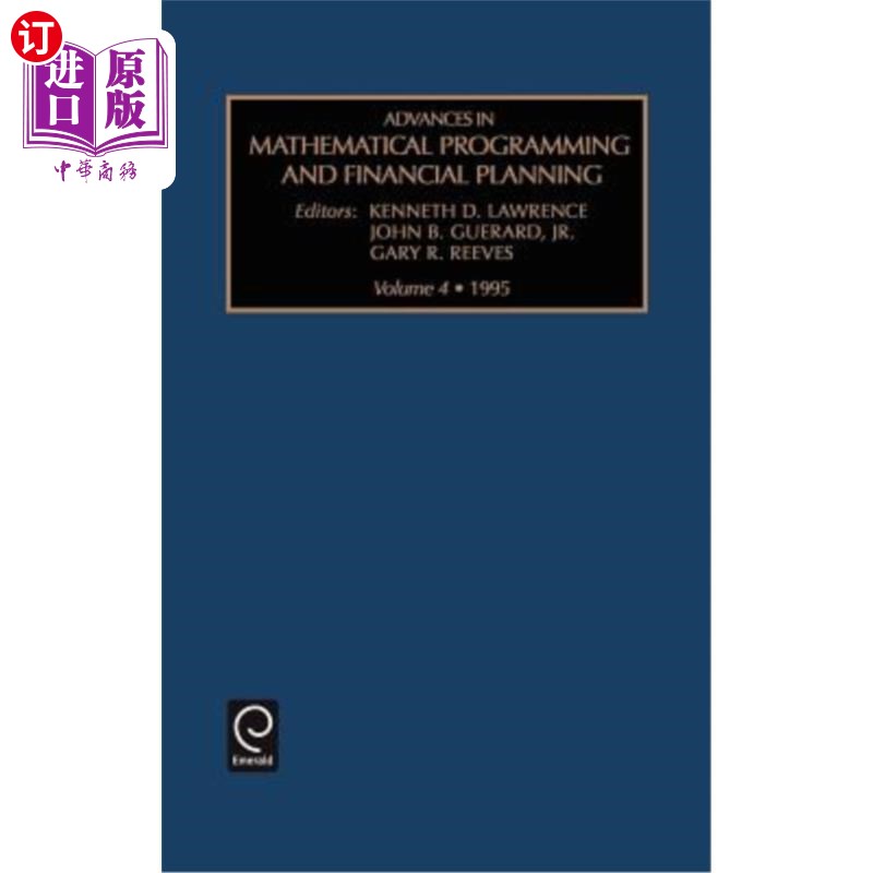 海外直订Advances in Mathematical Programming and Financial Planning 数学规划与财务规划研究进展