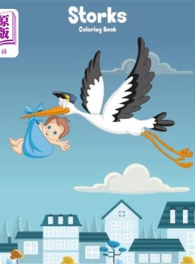 海外直订Storks Coloring Book 1 鹳色书1
