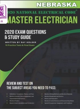 海外直订Nebraska 2020 Master Electrician Exam Questions and Study Guide: 400+ Questions  内布拉斯加州2020年电工硕士