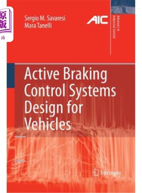 海外直订Active Braking Control Systems Design for Vehicles 汽车主动制动控制系统设计