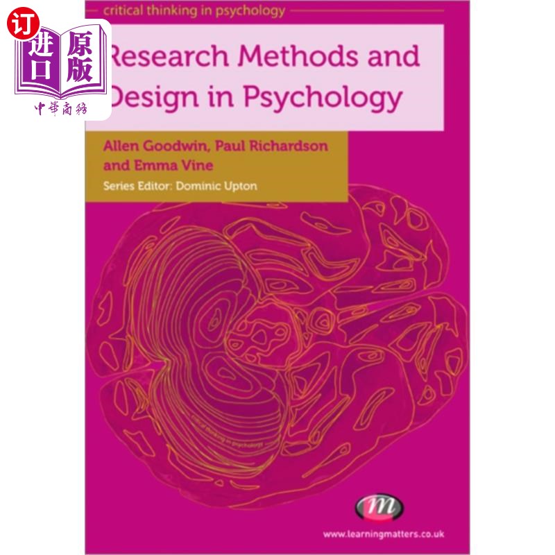 海外直订Research Methods and Design in Psychology 心理学研究方法与设计“,