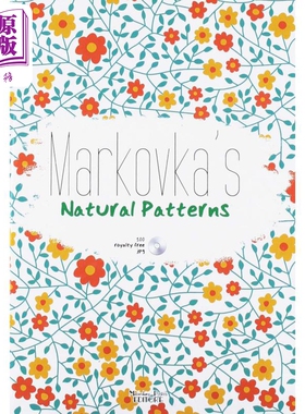 预售 Markovka's Natural Patterns 进口艺术 马尔可夫卡的自然图案设计  平面设计植物图案设计【中商原版】