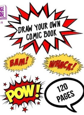 海外直订Draw Your Own Comic Book: 120 Pages of Panel Layouts 画你自己的漫画书:120页的面板布局