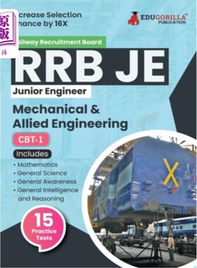海外直订Rrb Je Me Cbt-1: Mechanical & Allied Engineering Exam Book 2023 (English Edition Rrb Je Me