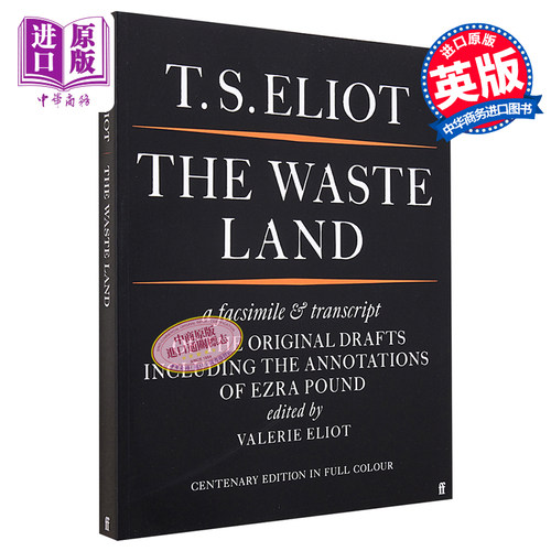 艾略特 荒原 原稿复刻版 The Waste Land Facsimile 英文原版 T S Eliot 文学 经典 大师 戏剧 诗歌【中商原版】