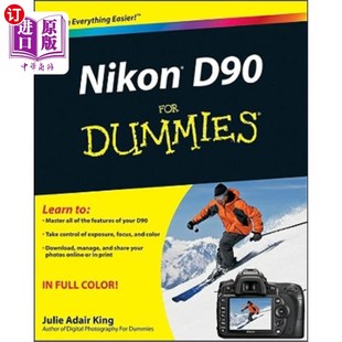 海外直订Nikon D90 For Dummies 尼康D90傻瓜