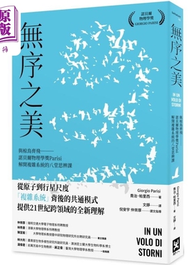 无序之美 与椋鸟齐飞 诺贝尔物理学奖Parisi解开复杂系统的八堂思辨课 港台原版 乔治帕里西 野人文化【中商原版】