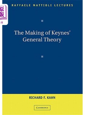 海外直订The Making of Keynes' General Theory 凯恩斯一般理论的形成