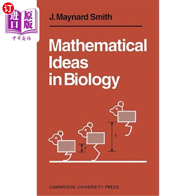 海外直订Mathematical Ideas in Biology 生物学中的数学思想