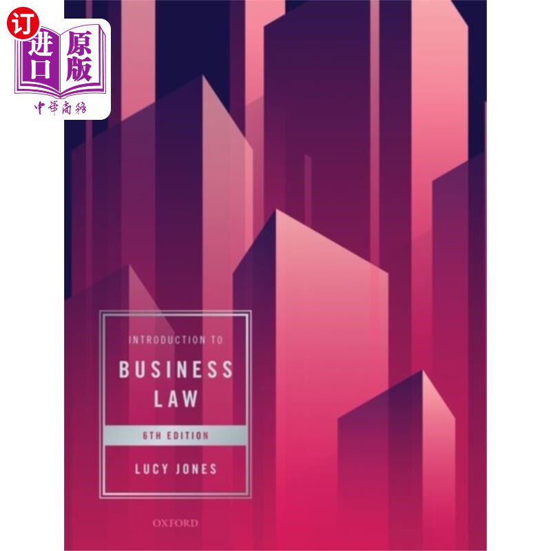 海外直订INTRODUCTION TO BUSINESS LAW 6E PAPERBAC 商法概论6e纸质版
