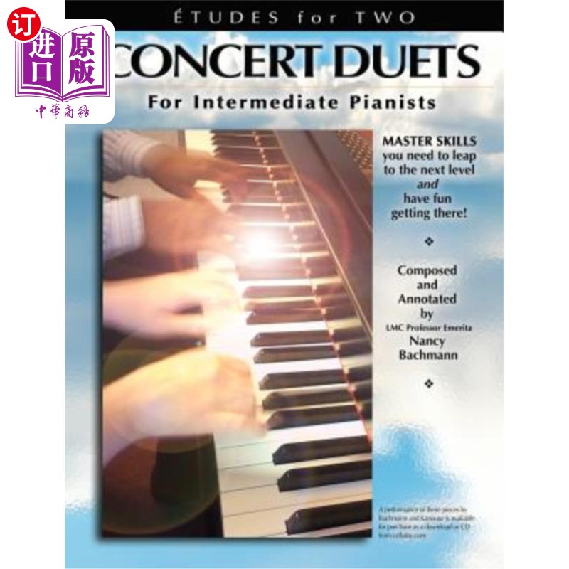 海外直订Etudes for Two: Concert Duets for Intermediate Pianists 二人练习曲：中级钢琴家二重奏音乐会 书籍/杂志/报纸 艺术类原版书 原图主图