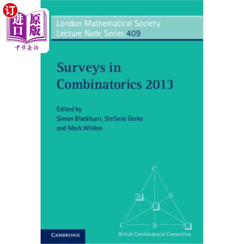 海外直订Surveys in Combinatorics 2013 2013年组合学调查