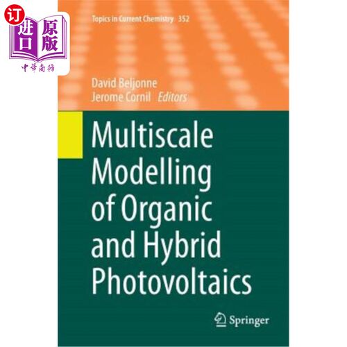 海外直订Multiscale Modelling of Organic and Hybrid Photovoltaics 有机和混合光伏的多尺度建模