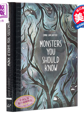 现货 【中商原版】怪物指南（彩色插图）英文原版 Monsters You Should Know 绘本 故事