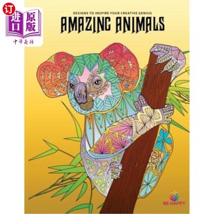 Inspire Animals Designs 海外直订Amazing Your 神奇动物：成人彩绘书 Coloring Genius Adult 激发你 Book Creative