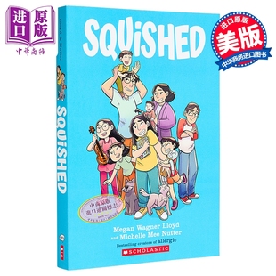 拥挤 家庭 成长 中级图画小说 3至7年级 8至12岁 Squished A Graphic Novel 英文原版 Megan Wagner Lloyd【中商原版】