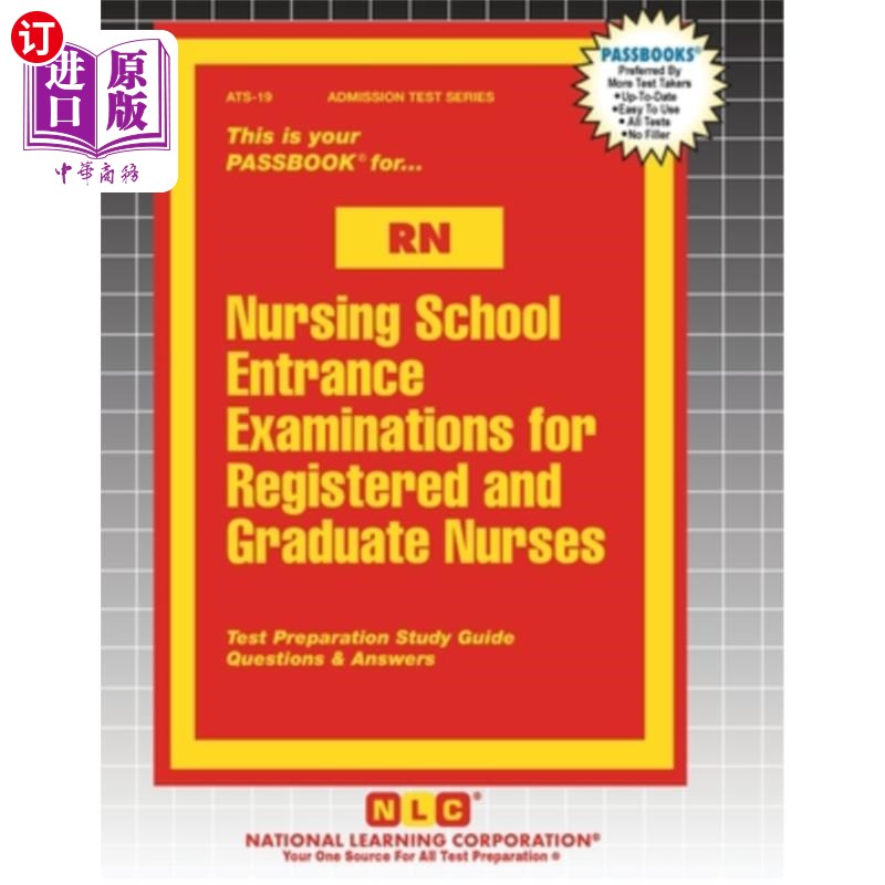 海外直订医药图书Nursing School Entrance Examinations for Registered and Graduate Nurses (RN) 注册护士及研究生护士入