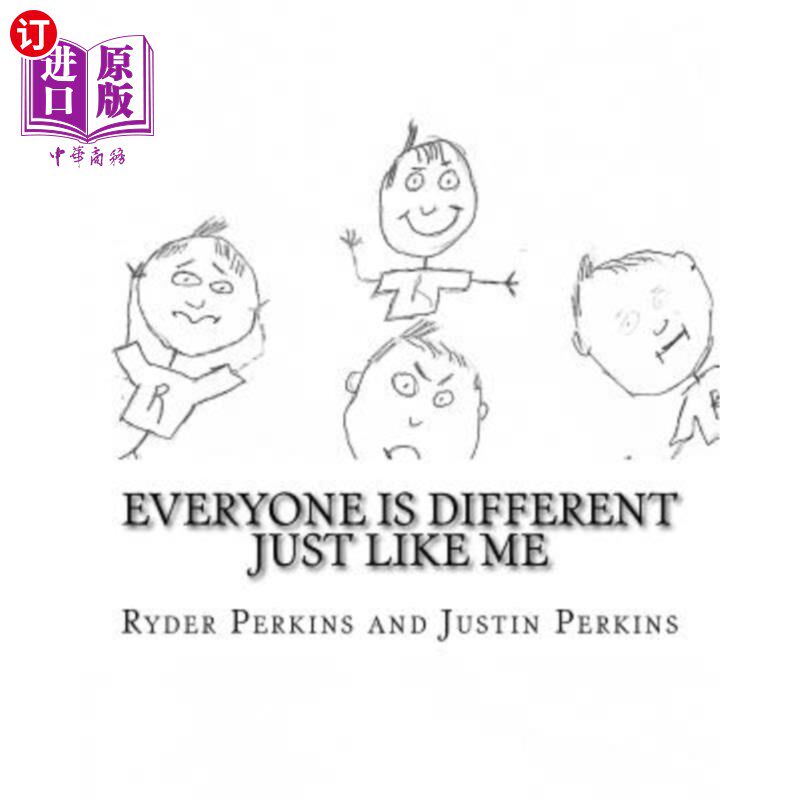 海外直订everyone is different just like me 每个人都不一样就像我