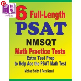 Practice Ace Full Tests Math PSAT the Help Extra 6个完整 Prep NMSQT Length 海外直订6 Test