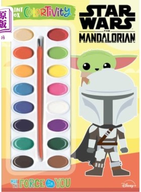 海外直订Star Wars the Mandalorian: May the Force Be with You: Paint Box Colortivity 《星球大战曼达洛人:愿原力与你同