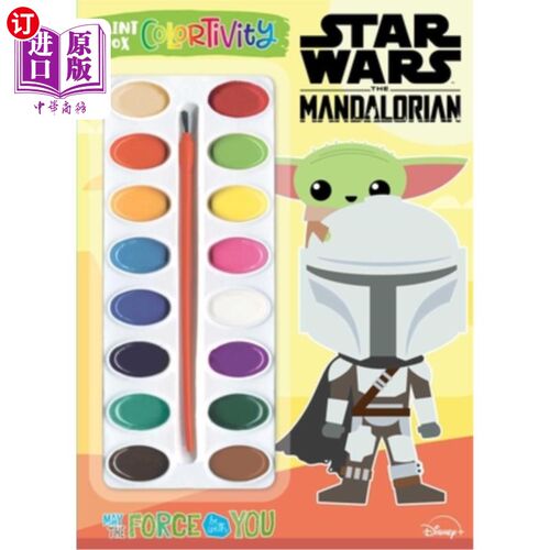 海外直订Star Wars the Mandalorian: May the Force Be with You: Paint Box Colortivity 《星球大战曼达洛人:愿原力与你同
