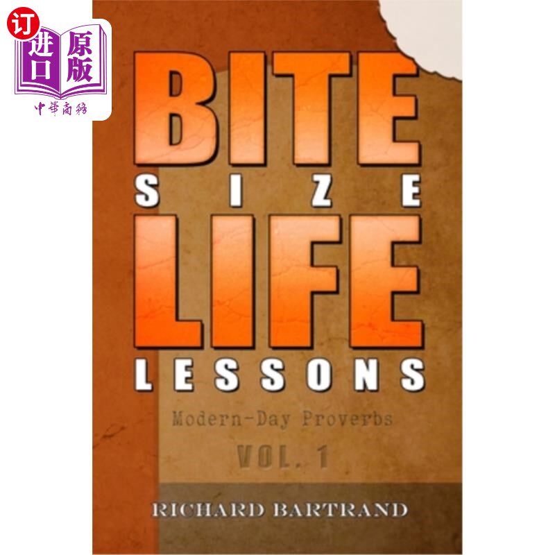 海外直订bite size life lessons: modern-day proverbs 生活经验