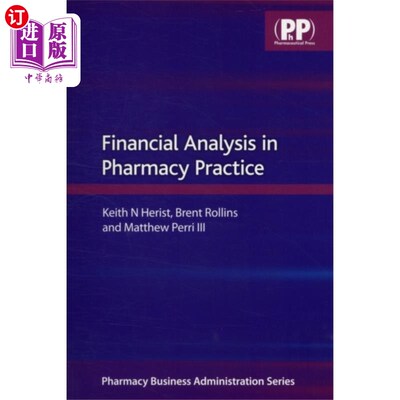 海外直订Financial Analysis in Pharmacy Practice 药学实践中的财务分析