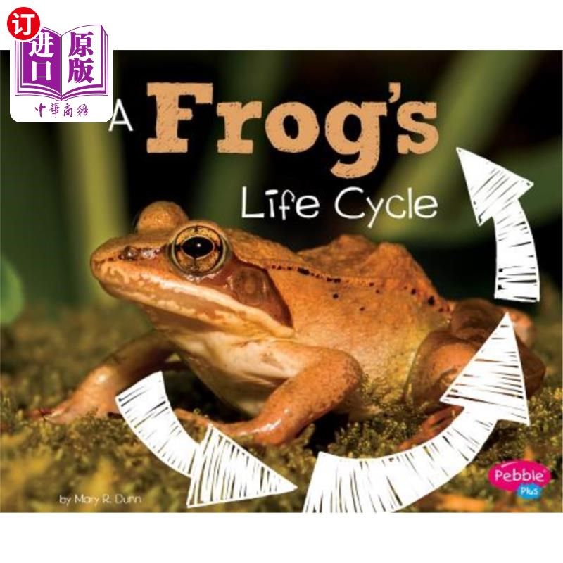 海外直订a frogs life cycle 青蛙的生命周期