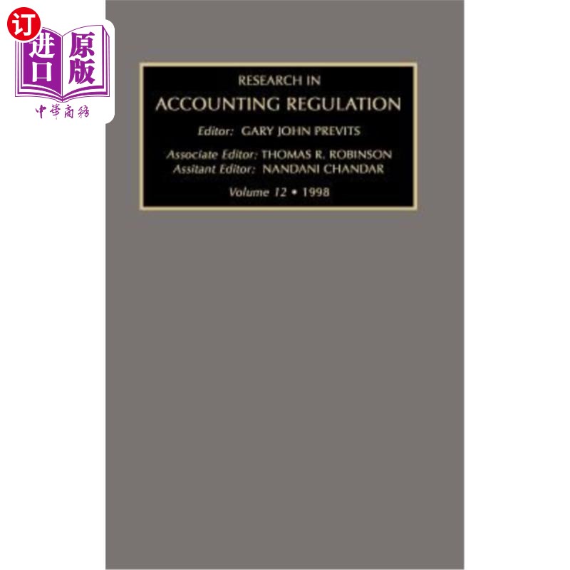 海外直订Research in Accounting Regulation 1998 1998年会计法规研究
