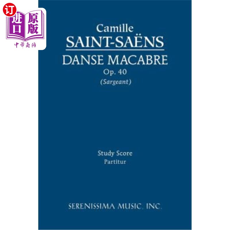 海外直订Danse macabre, Op.40: Study score