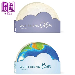 Friend 英文原版 Our 儿童科教启蒙科普绘本 中商原版 月球Moon 圆形纸板书异形书2册 地球Earth
