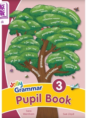 快乐语法3 学生用书 手写体字母 英式英语版 Jolly Grammar 3 Pupil Book In Precursive Letters 英文原版进口【中商原版】