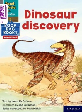 海外直订Read Write Inc. Phonics: Grey Set 7 NF Book Bag ... Read Write公司自然拼读:灰色系列7 NF书包第十二册恐龙发现