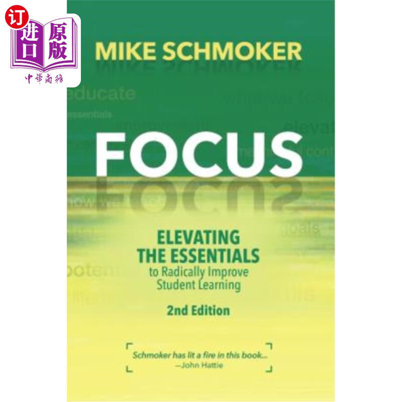 海外直订Focus: Elevating the Essentials to Radically Improve Student Learning 关注:提升本质，从根本上提高学生的学习