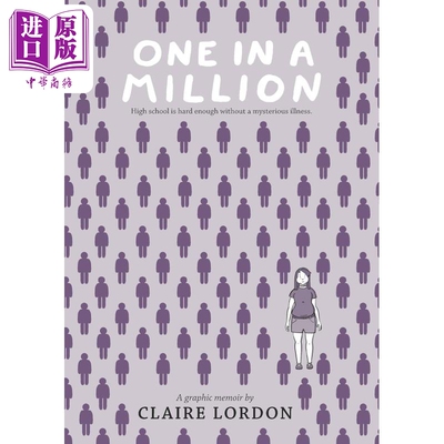我那罕见的患病生活 青少年图画小说 One in a Million 英文原版 Claire Lordon 感人励志绘本漫画 战胜病魔【中商原版】