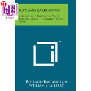 Years Thirty the Record Barrington 海外直订Rutland English 拉特兰·巴林顿：35年 Sta Five Experience 英语