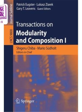 海外直订Transactions on Modularity and Composition I 模块化与组合论Ⅰ